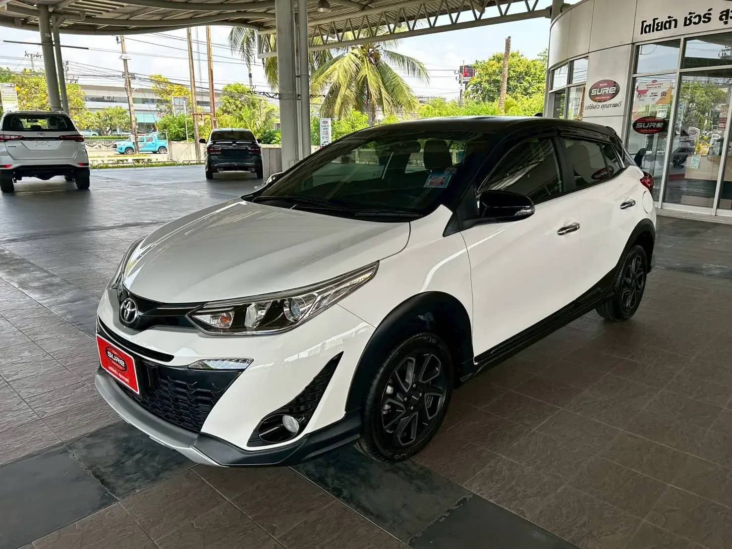 The car we use for free hotel pickup in Koh Samui