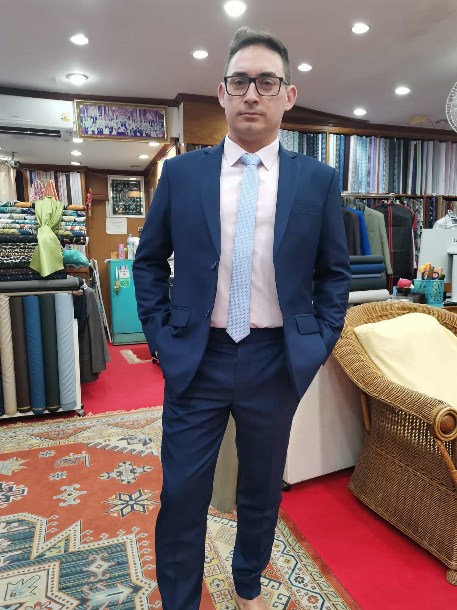 Bespoke women's tailored suit by Mr. Moss Tailor